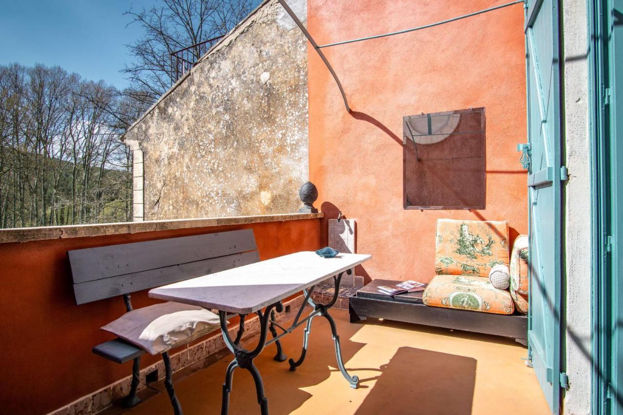 Plein Sud - Appartement de charme avec terrasse à Fontaine-de-Vaucluse Extérieur photo